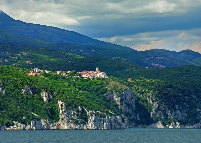 Brseč historic village on the eastern Istrian coast
