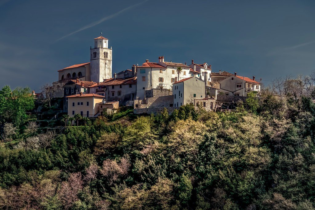 Historic stone village of Mošćenice above the Kvarner coast